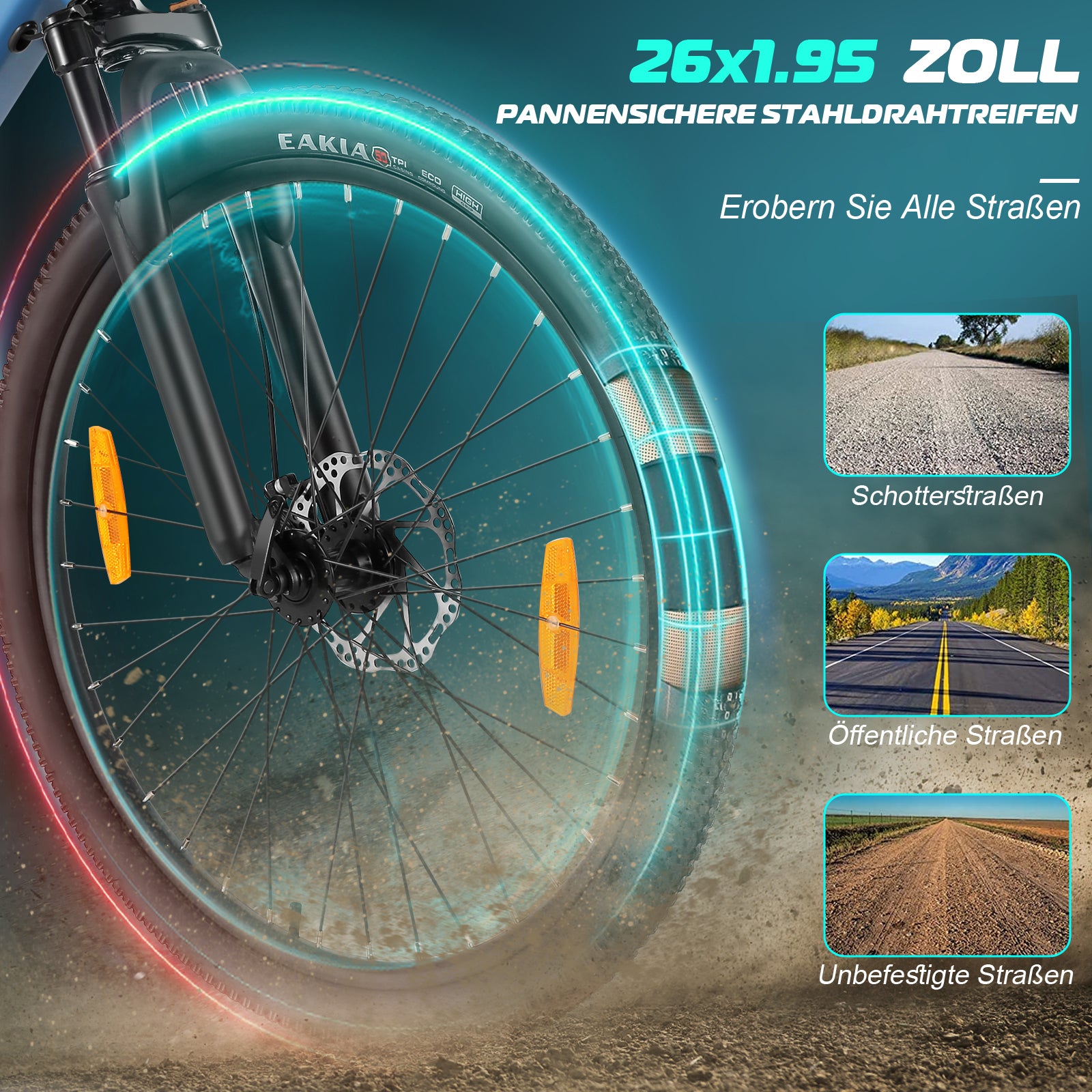 Vivi Electric Bike Commuter Hardtail électrique VTT VTT