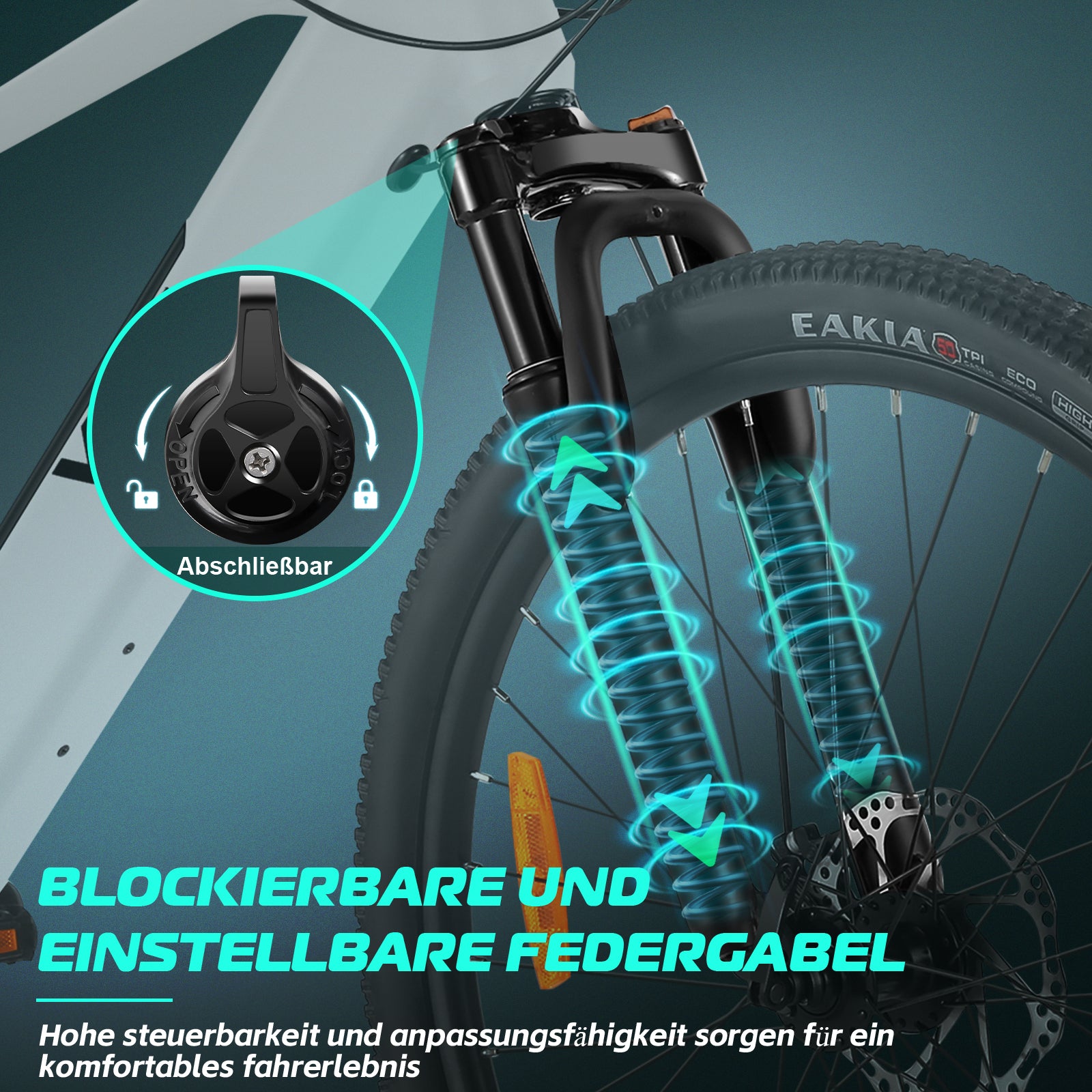 Vivi Electric Bike Commuter Hardtail électrique VTT VTT